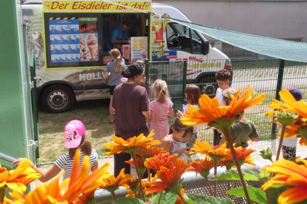 Eiswagen zu Besuch